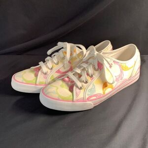 New Coach Barrett Scribble Multi Color logo Shoes Sneakers